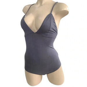 Urban Look Grey Spaghetti Strap Bodysuit Size Small New Without Tags
